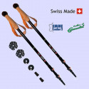 Suisse Exclusif RT920 Bâtons carbone/cuir 135cm