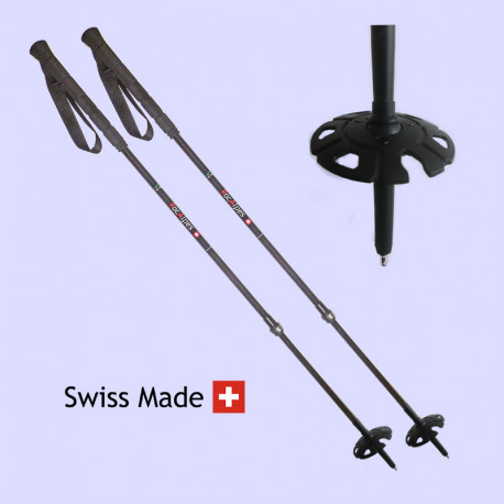 Bâtons spécifiques pour le ski de randonnée