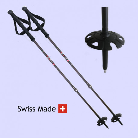 Bâtons spécifiques pour le ski de randonnée