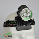 Roc Vision RV620 Sehrleistungsstarke Lampe mit 3 Cree XM-L2 LEDs, mit Li-Ion Akku